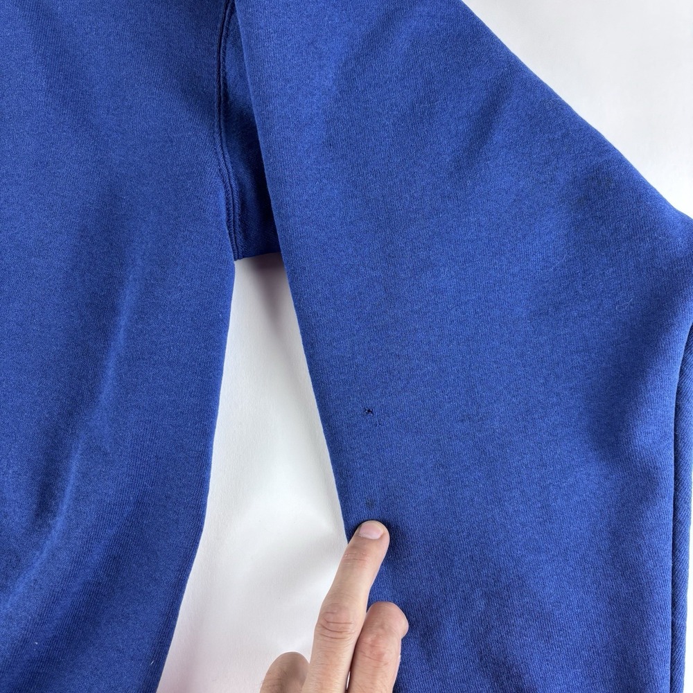 Vintage Fruit Of The Loom Sweatshirt Mens XL Blue Fleece Crewneck USA 90s - Picture 7 of 9